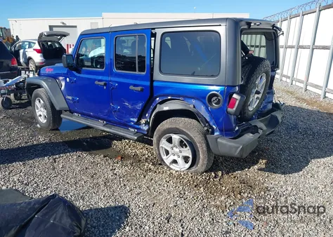 2019 Jeep Wrangler Unlimited Sport S 4X4 z USA, uszkodzony, nr VIN 1C4HJXDG2KW585955